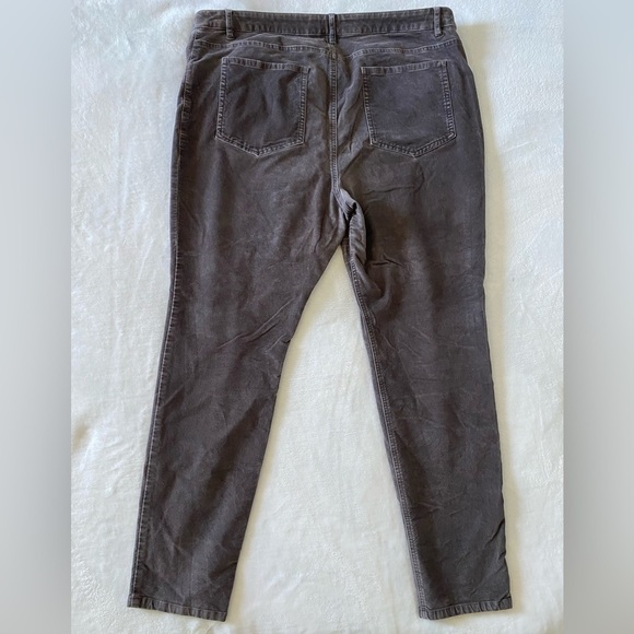 BODEN Grey Corduroy The Soho Skinny Pants Size 14 - Picture 4 of 8
